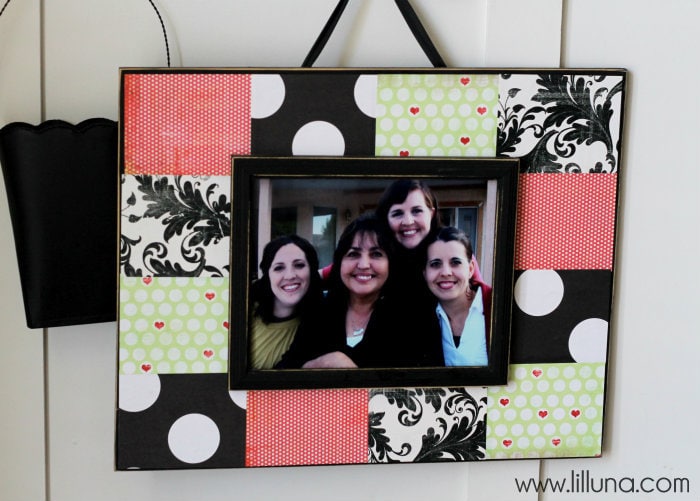 Scrapbook Frame Tutorial. This is an inexpensive but great gift idea and craft idea. 