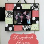 Scrapbook Frame Tutorial. This is an inexpensive but great gift idea and craft idea.