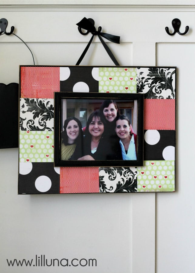 Scrapbook Frame Tutorial. This is an inexpensive but great gift idea and craft idea. 