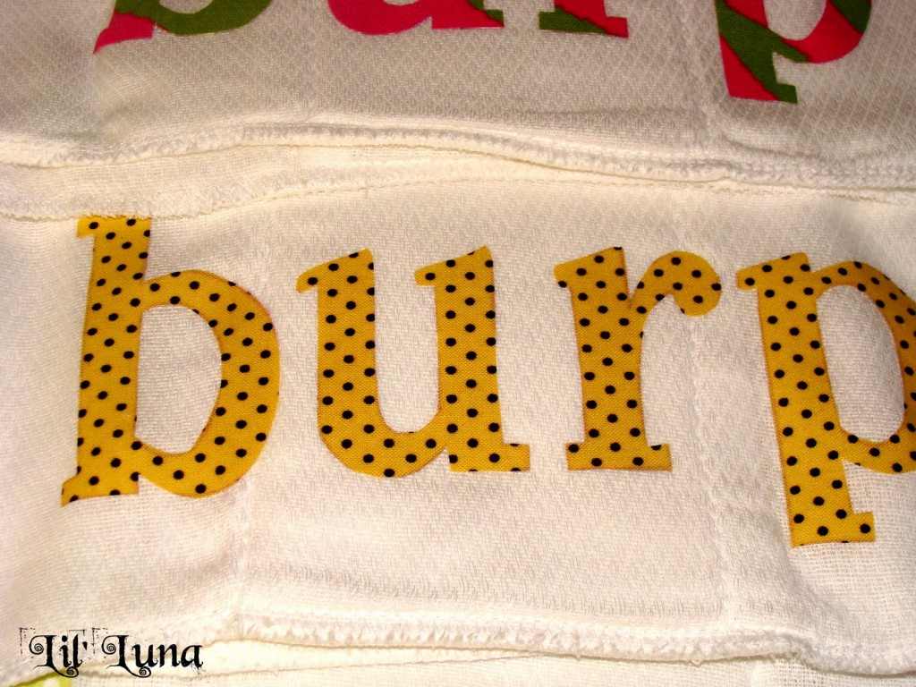 How to make these DIY BURP Cloths for Baby! Super cute and easy and a great gift idea!