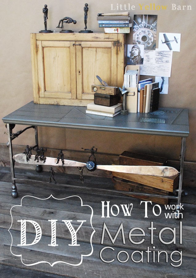 DIY How To work with Metal Coating on { lilluna.com } Such a great look!!