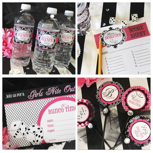 Free Bunco Printables on { lilluna.com } Great game night!!