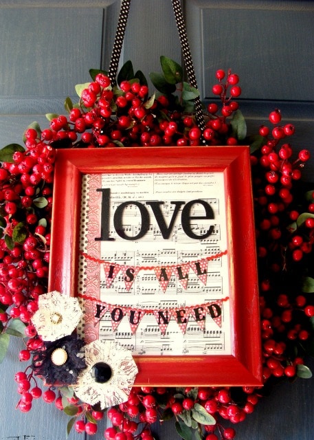 15+ Valentine's Wreaths! A collection of super cute and easy wreaths for your door!