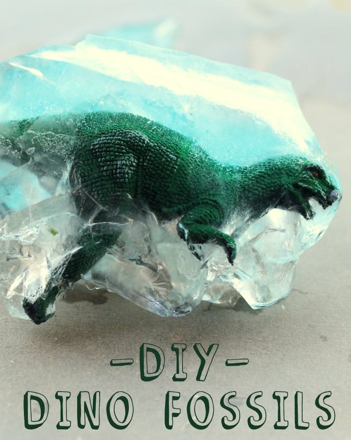 DIY Dino Fossils - the kids loved doing this! Great idea for parties!!