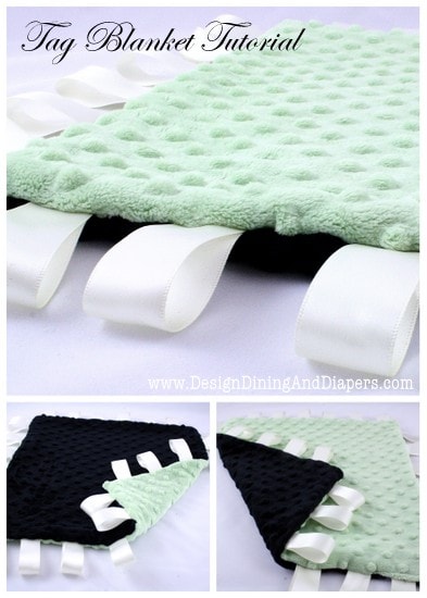 Tag Blanket Tutorial! Your baby will love the feel of the silky tags!