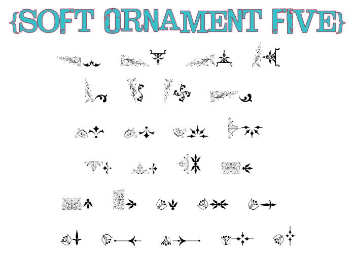 Favorite Free Dingbats Part 1! Lots of cute symbols!!