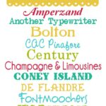 My Favorite Free Fonts Part 1. Fonts that can be used for so many things!