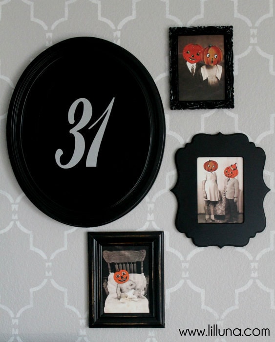 Halloween Gallery Wall! Great prints and ideas for the perfect Halloween display!