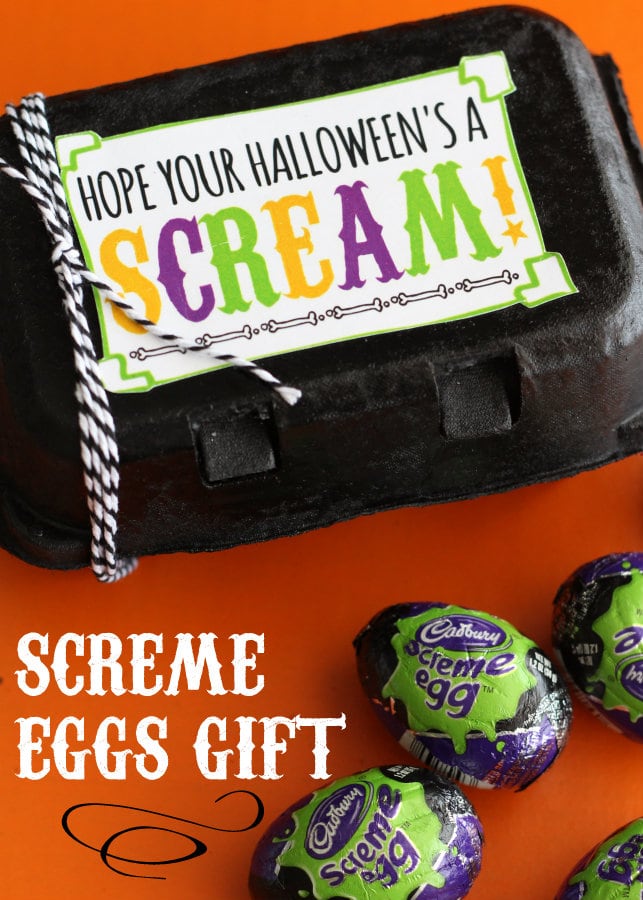 Hope Your Halloween's a Screme Gift Idea { lilluna.com } An inexpensive and yummy treat!