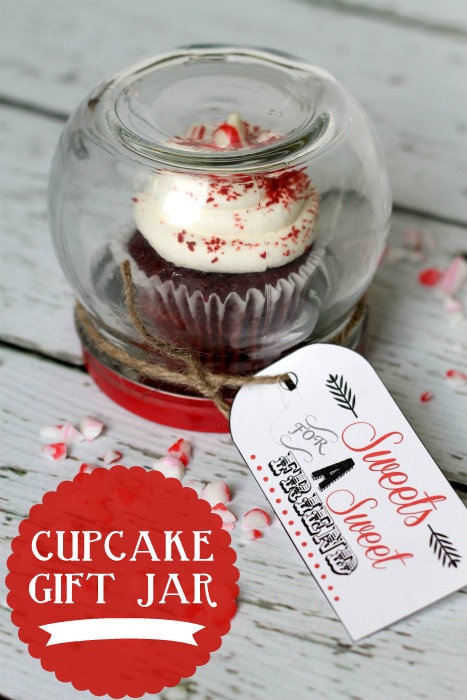 Cupcake Gift Jar!! Keep upside down or turn right side up and fill with treats!!