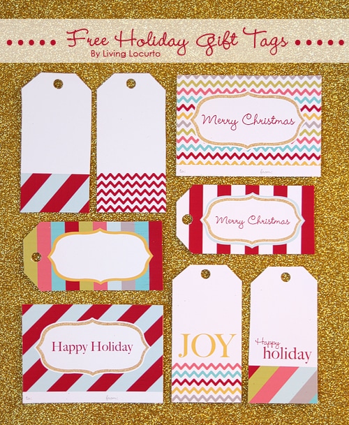 25 FREE Christmas Tags!! They can be used for so many things!! Colorful & cute!