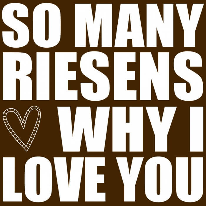 Valenyine's Gift Idea (BROWN) - So Many RIESENS why I LOVE you Jar. Free prints on { lilluna