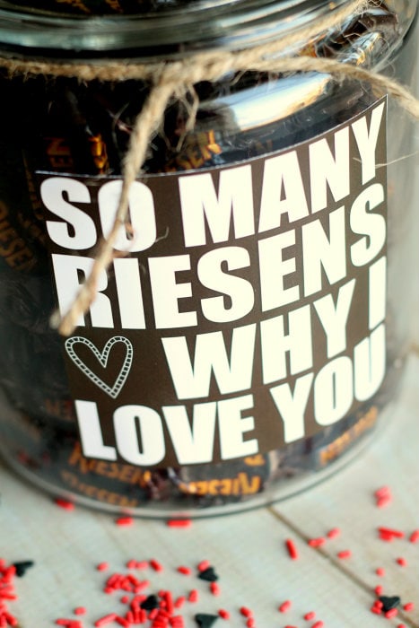 Valentine's Gift idea - so many RIESENS why I love you! Free print on { lilluna.com }