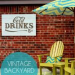 VINTAGE Cold Drinks Sign Tutorial { lilluna.com } The perfect outdoor sign!!