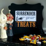 Surrender Your Treats Printable on { lilluna.com } Such a great decor piece!! Just put in a frame!