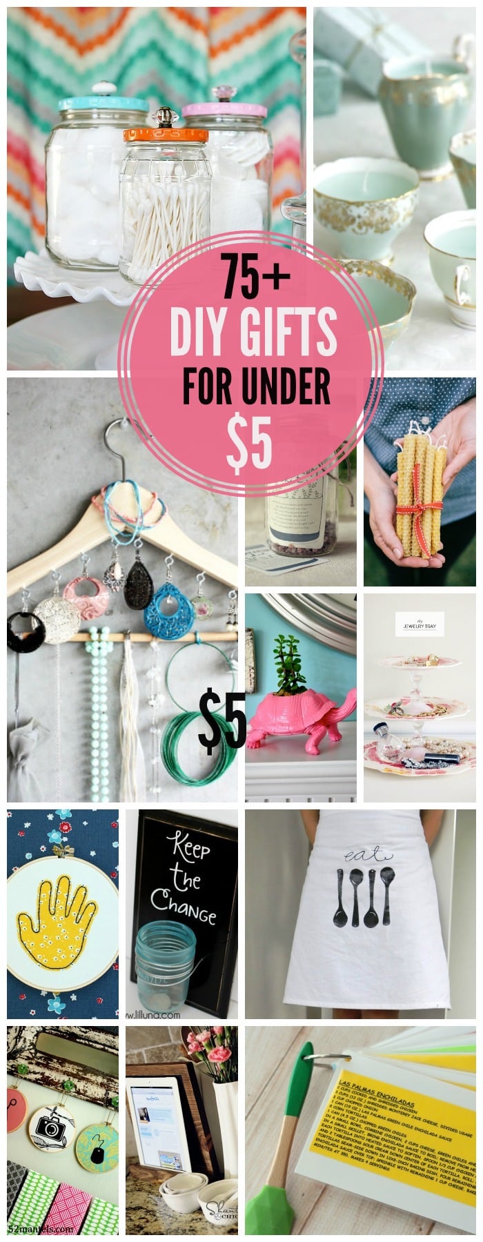 50 Awesome DIY Gifts Under Ten Dollars