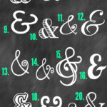 Favorite FREE Ampersands to download and use for graphics and printables { lilluna.com }