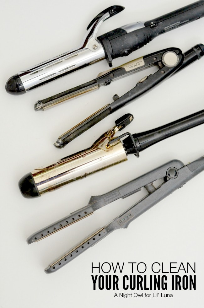 How to Clean Your Curling Iron - SO need to do this! { lilluna.com } Great tips!