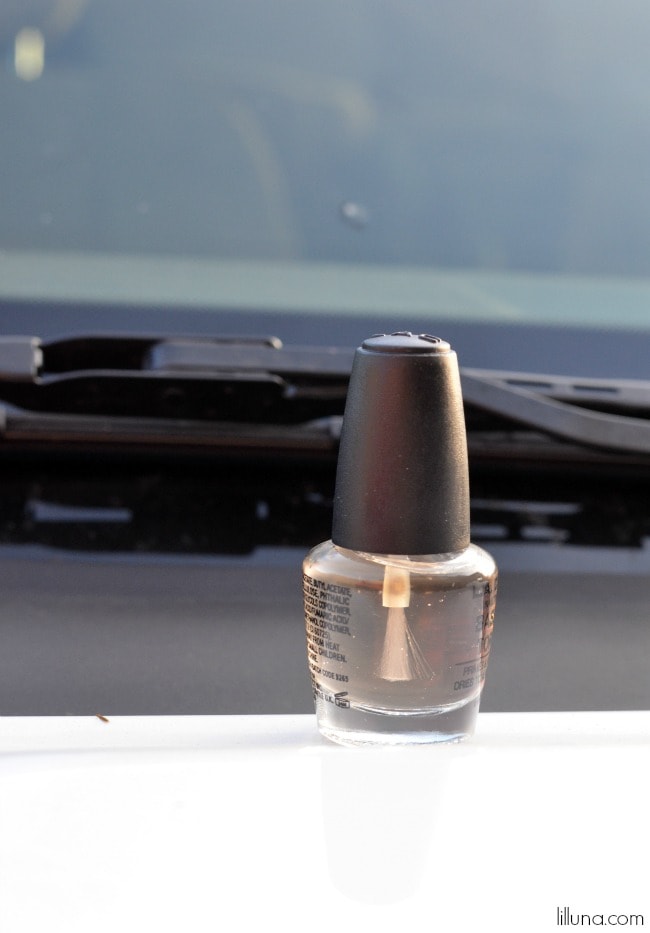 How to keep a windshield crack from spreading! Brilliant! Great tip and it only takes one thing - nail polish!!