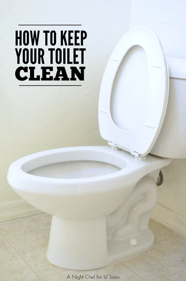 How to Keep Your Toilet Clean Longer { lilluna.com } So need to use this great tip!