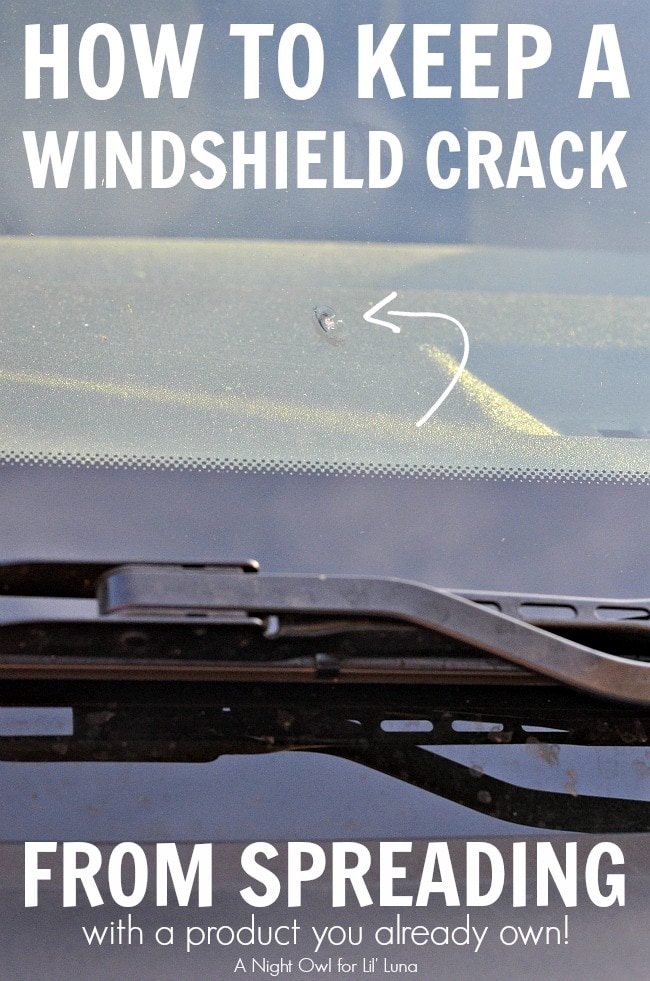 How to keep a windshield crack from spreading! Brilliant! Great tip and it only takes one thing - nail polish!!