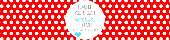 Valentine's - Teacher Gift - Write on - RED