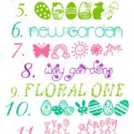 Favorite FREE Easter and Spring Fonts and Graphics on { lilluna.com } Lots of cute fonts to use in so many ways.
