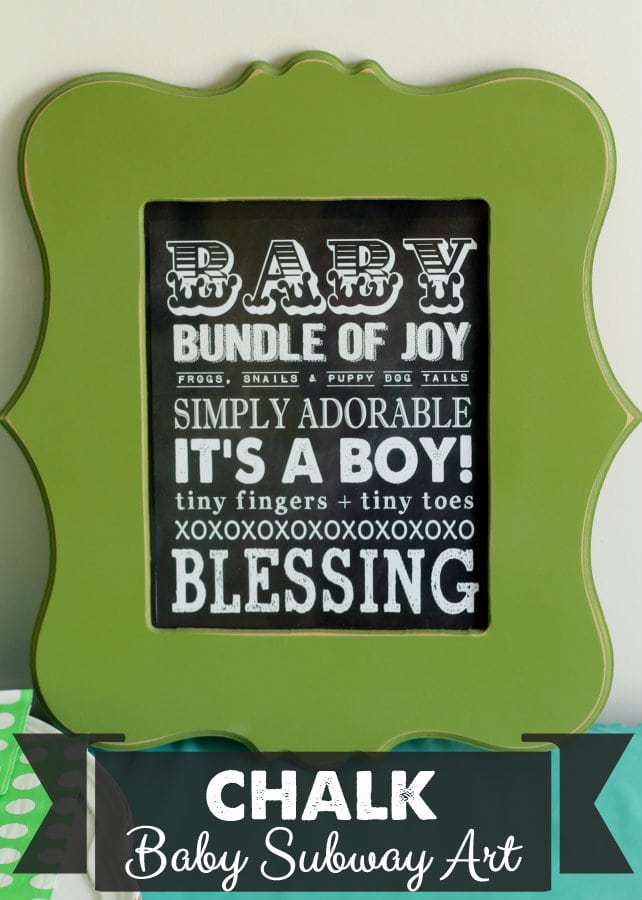 Chalkboard Baby Subway Art - a cute and free download on { lilluna.com } Makes the perfect baby gift!!