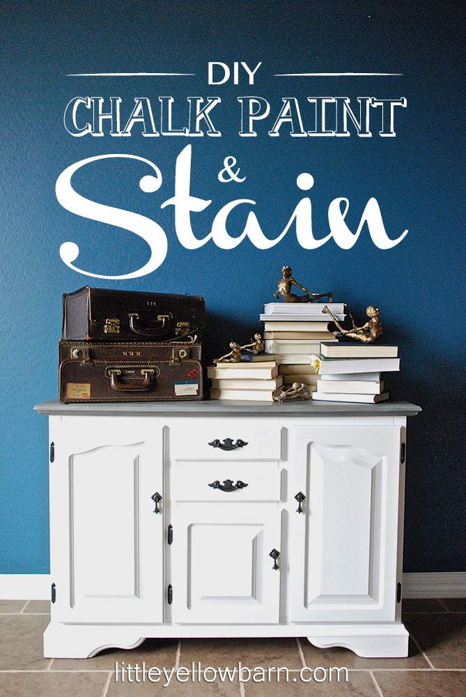 DIY Chalk Paint and Stain Tutorial on { lilluna.com } Great tips to get the perfect look!