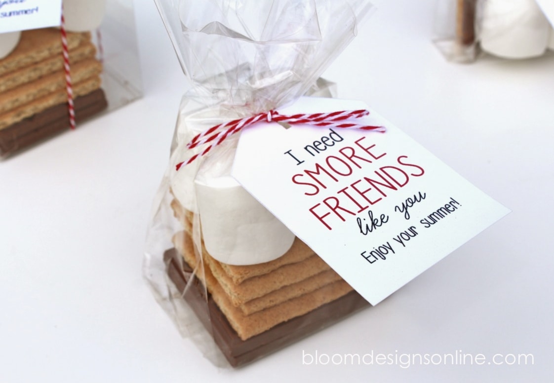 Cute End of the School Year Gift for Friends - I need Smore Friends like you! Free print on { lilluna.com } All your friend needs to make a delicious smore.