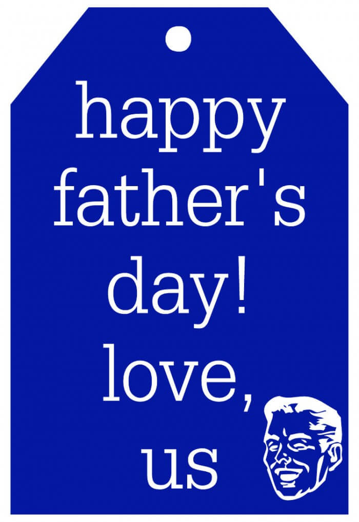 Happy Fathers Day Tag-blue