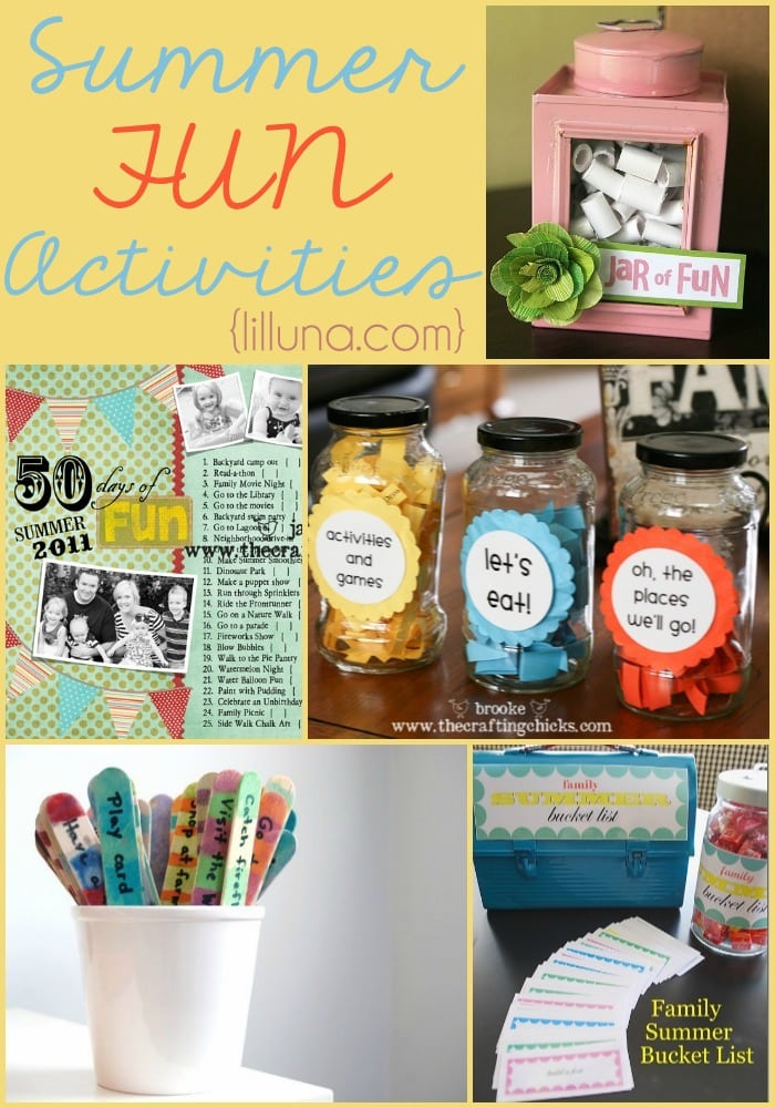 A collection of Summer Fun Activities for kids and family!! { lilluna.com }