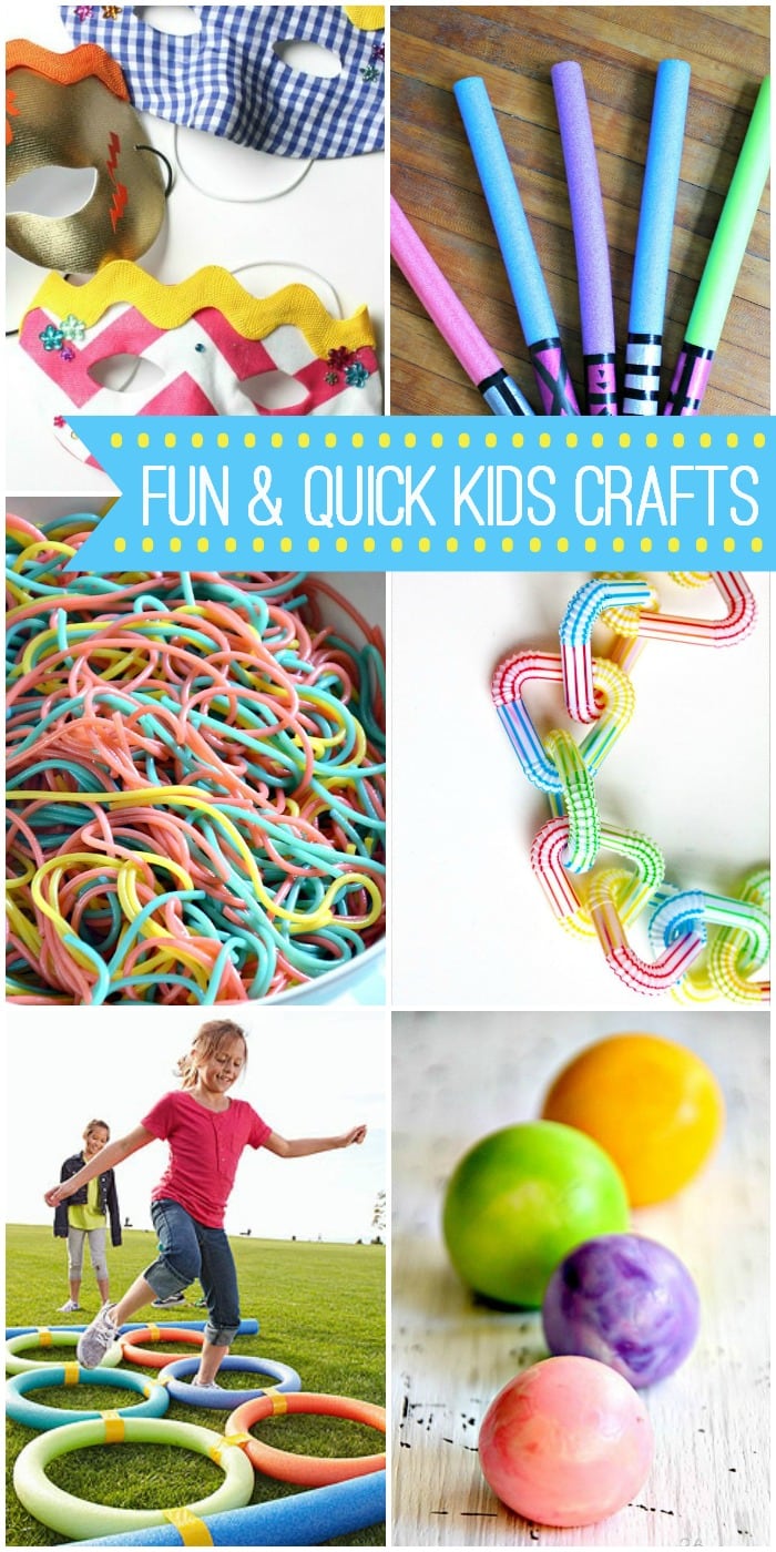 20 Fun And Quick Kids Crafts