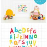 FREE ABC Poster - perfect for the play room! Download on { lilluna.com }