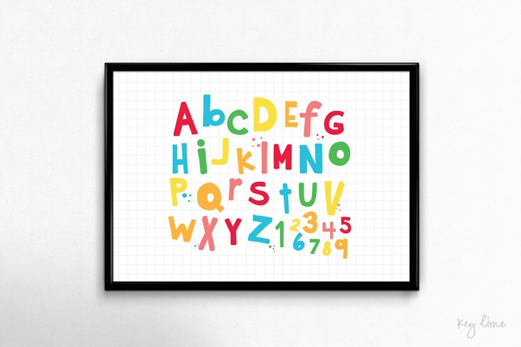 FREE ABC Poster - perfect for the play room! Download on { lilluna.com }