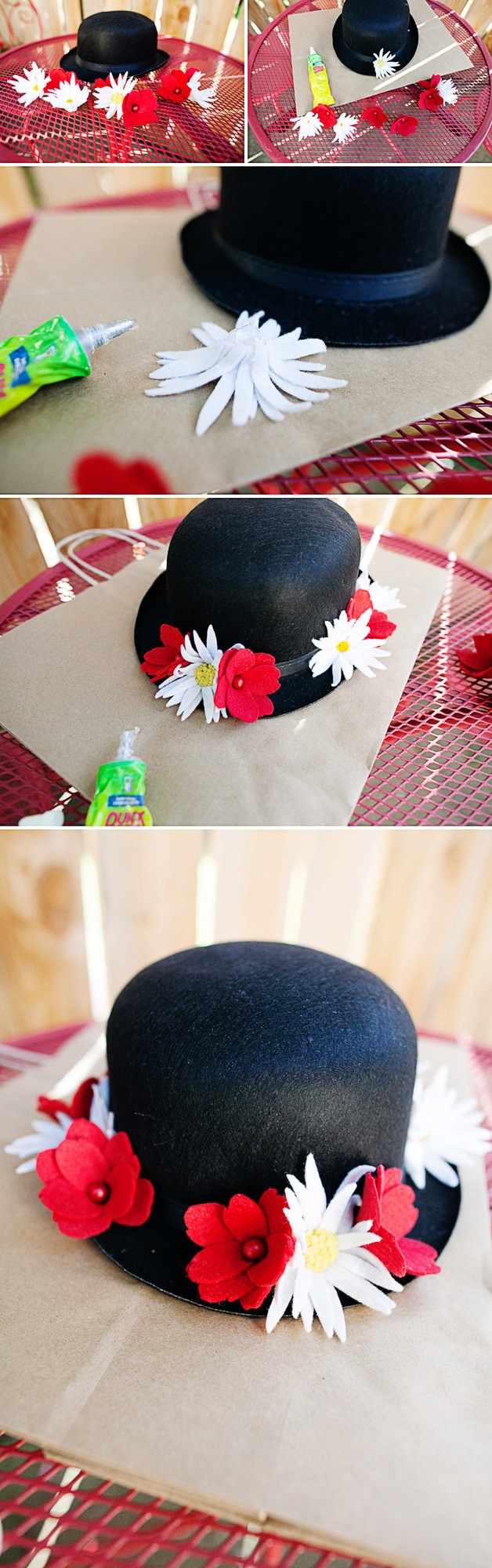 DIY Mary Popping Hat tutorial and adorable photo shoot! { lilluna.com }