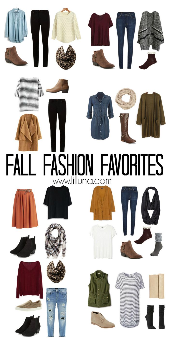 Fall Fashion Favorites - 10 outfits put together using some favorite fall fashion essentials. Check it out on { lilluna.com }