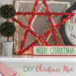 DIY Lighted Christmas Star Tutorial { lilluna.com } Super cute!! Simple and inexpensive to make, too!