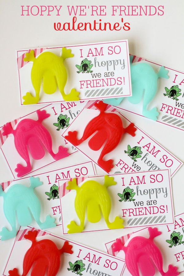 So HOPPY We Are Friends Valentines. Cute and Easy! Download on { lilluna.com }