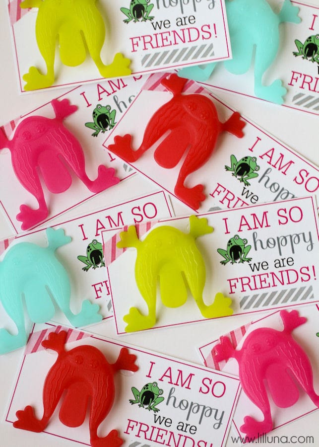 So HOPPY we are Friends Valentines. Cute and Easy! Download on { lilluna.com }