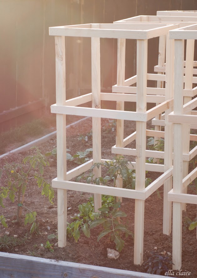 DIY Wooden Tomato Cages Tutorial
