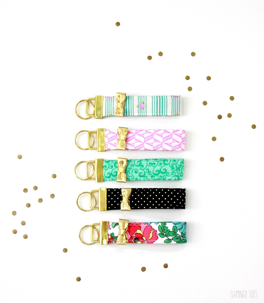 Kate Spade inspired Key Fobs - learn how to make them with this easy tutorial on { lilluna.com }