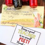 No Small "Feet" Pedicure Gift Card Teacher Gift with free Tags - also free tags for mom for Mother's Day and for a friend for any day. Free prints on { lilluna.com }