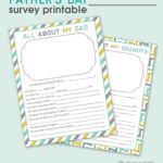 CUTE and FREE Father's Day Questionnaire - just download, print and have the kiddos fill out for a sweet and personalized gift for dad OR grandpa. { lilluna.com }
