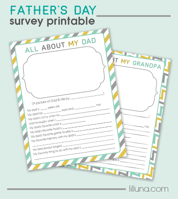 Download Free Father S Day Questionnaire Let S Diy It All With Kritsyn Merkley