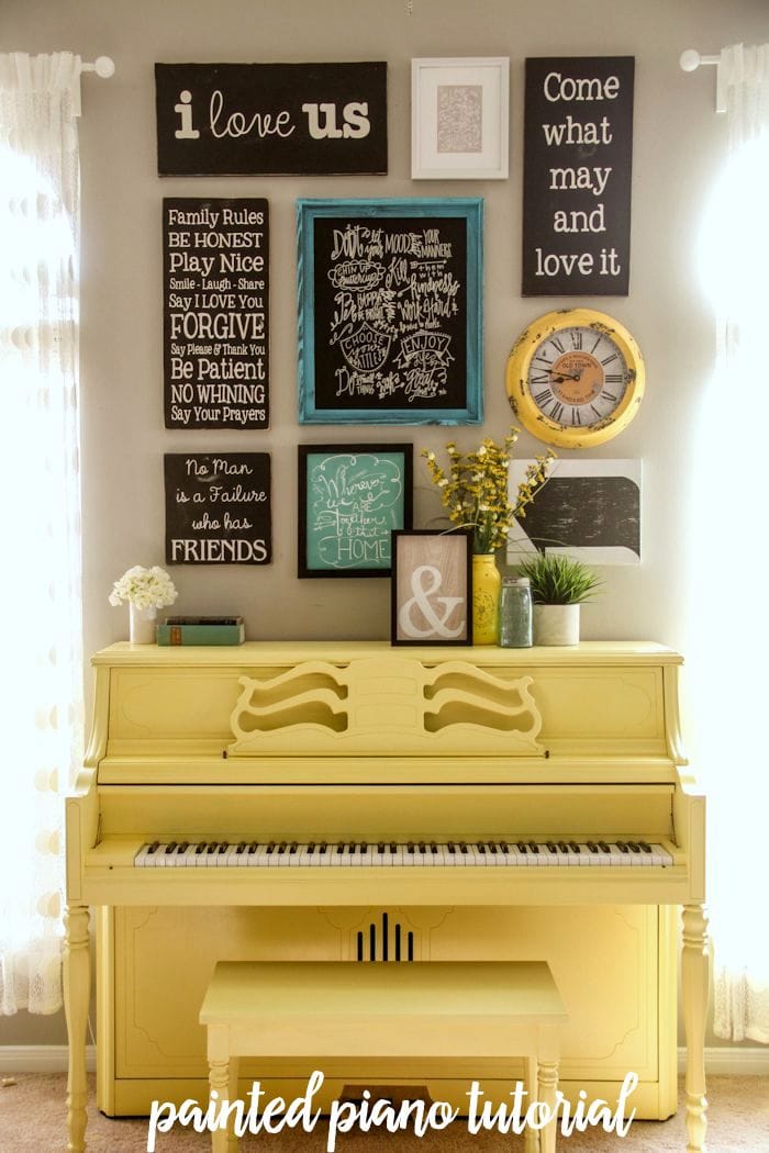 How to paint your piano - it's easier than you think! Tutorial on { lilluna.com }