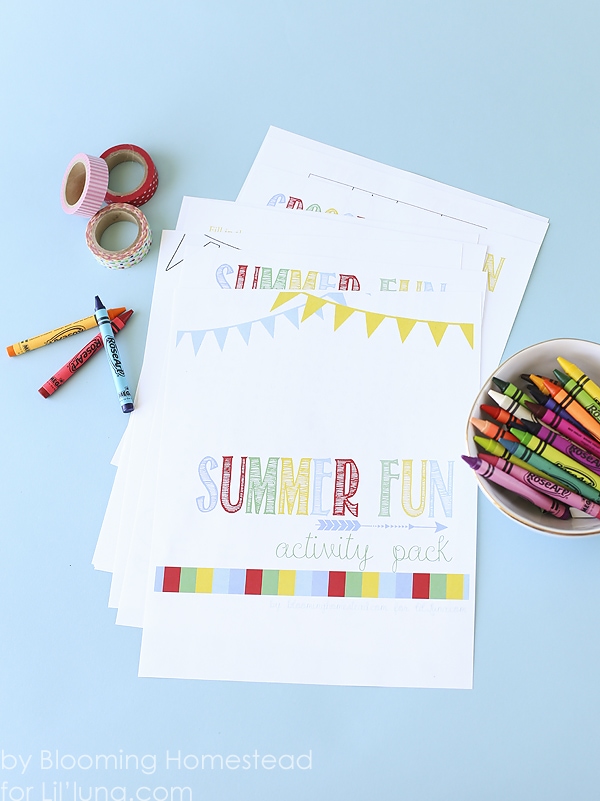 Summer Fun Activity Pack - 10 FUN activity pages for kids. Get the free prints on { lilluna.com }
