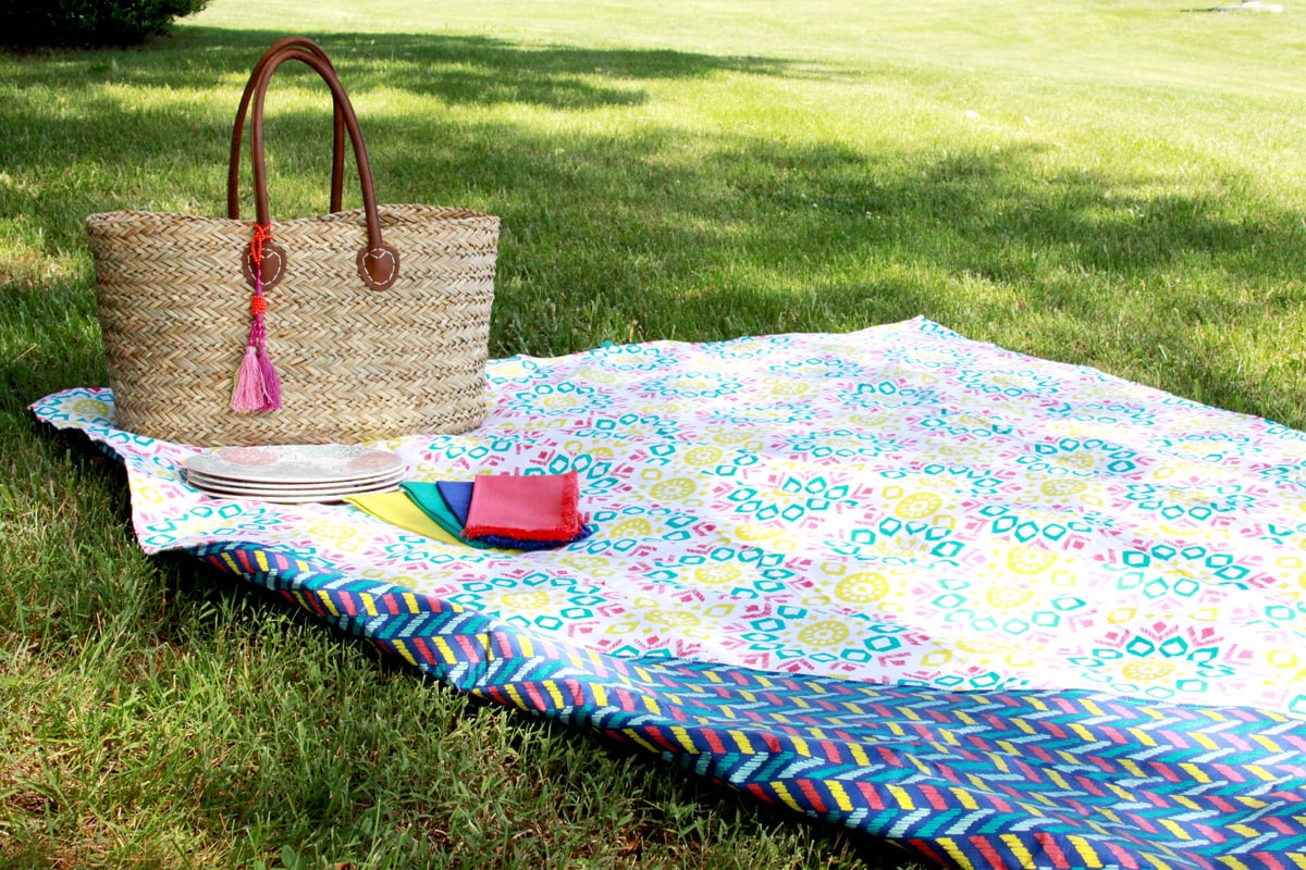 Cotton picnic shop mat