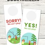 FREE Printable Door Hangers to help kids know when their friends can play or not. Perfect for summer! { lilluna.com }