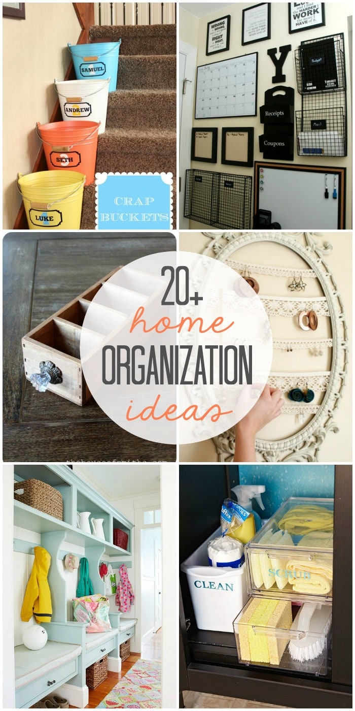 20+ Home Organization Ideas - Perfect for getting reorganized at the beginning of the New Year! Check it out on { lilluna.com }